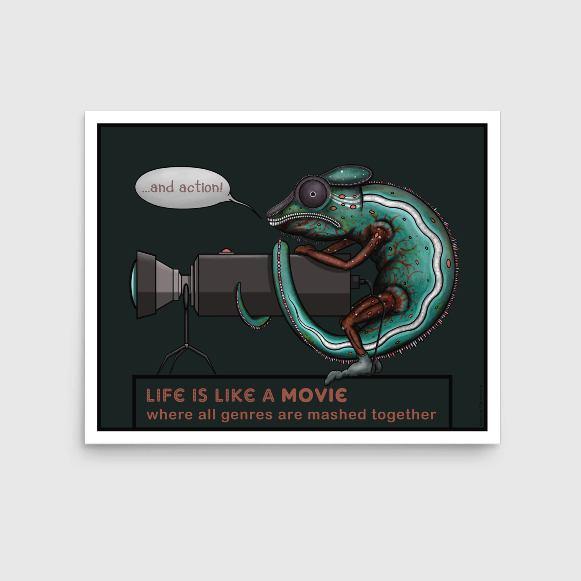 Life is like a movie wall print