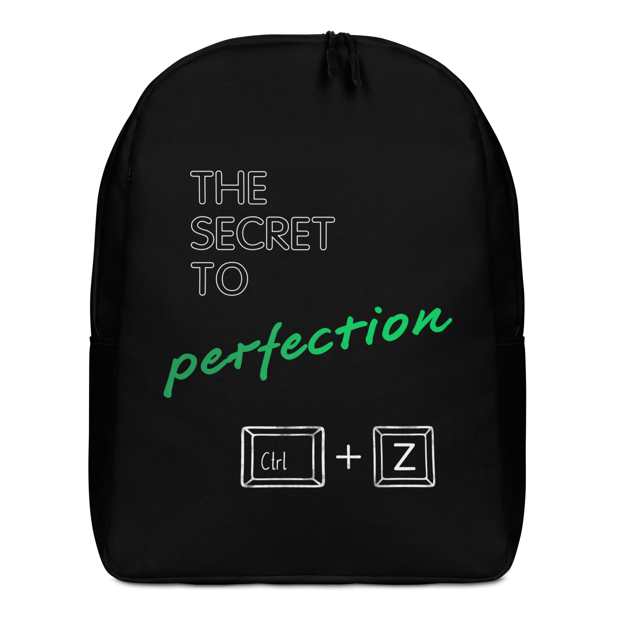 Control + Z keyboard PC black backpack