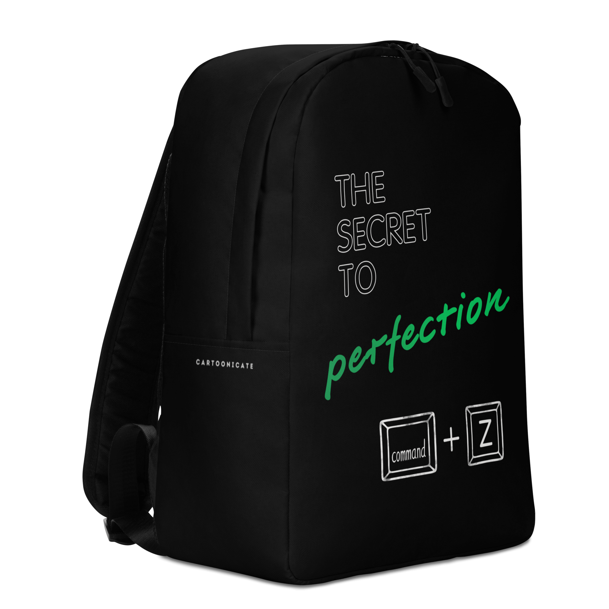 the secret to perfection black backpack