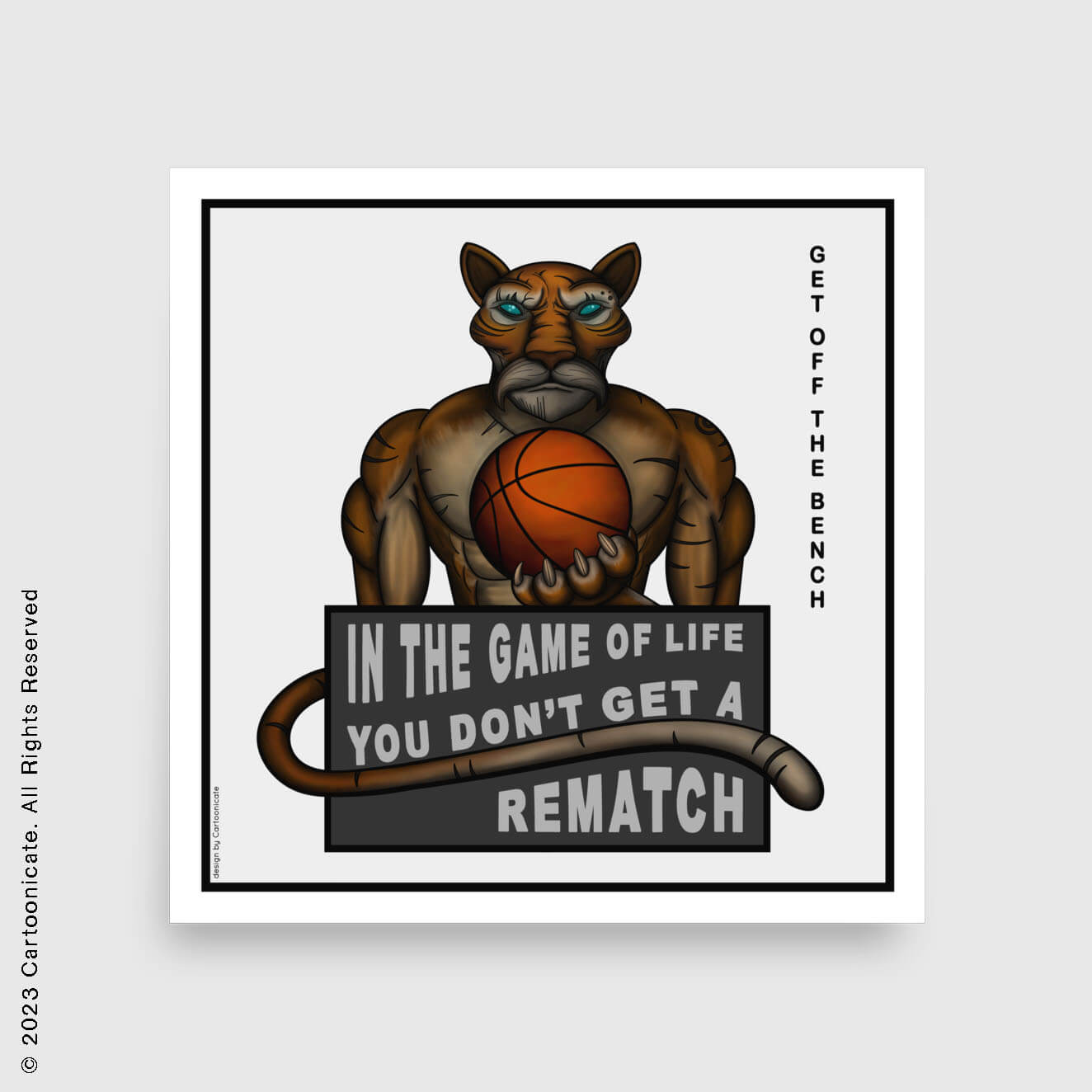 Get off the bench basketball wall poster