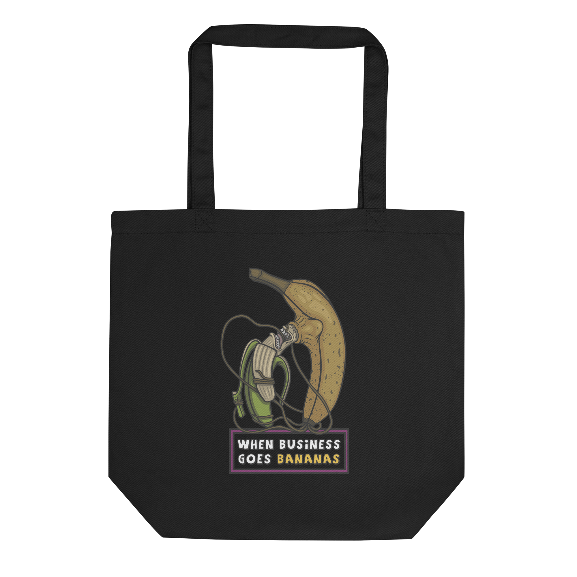 When business goes bananas tote bag black