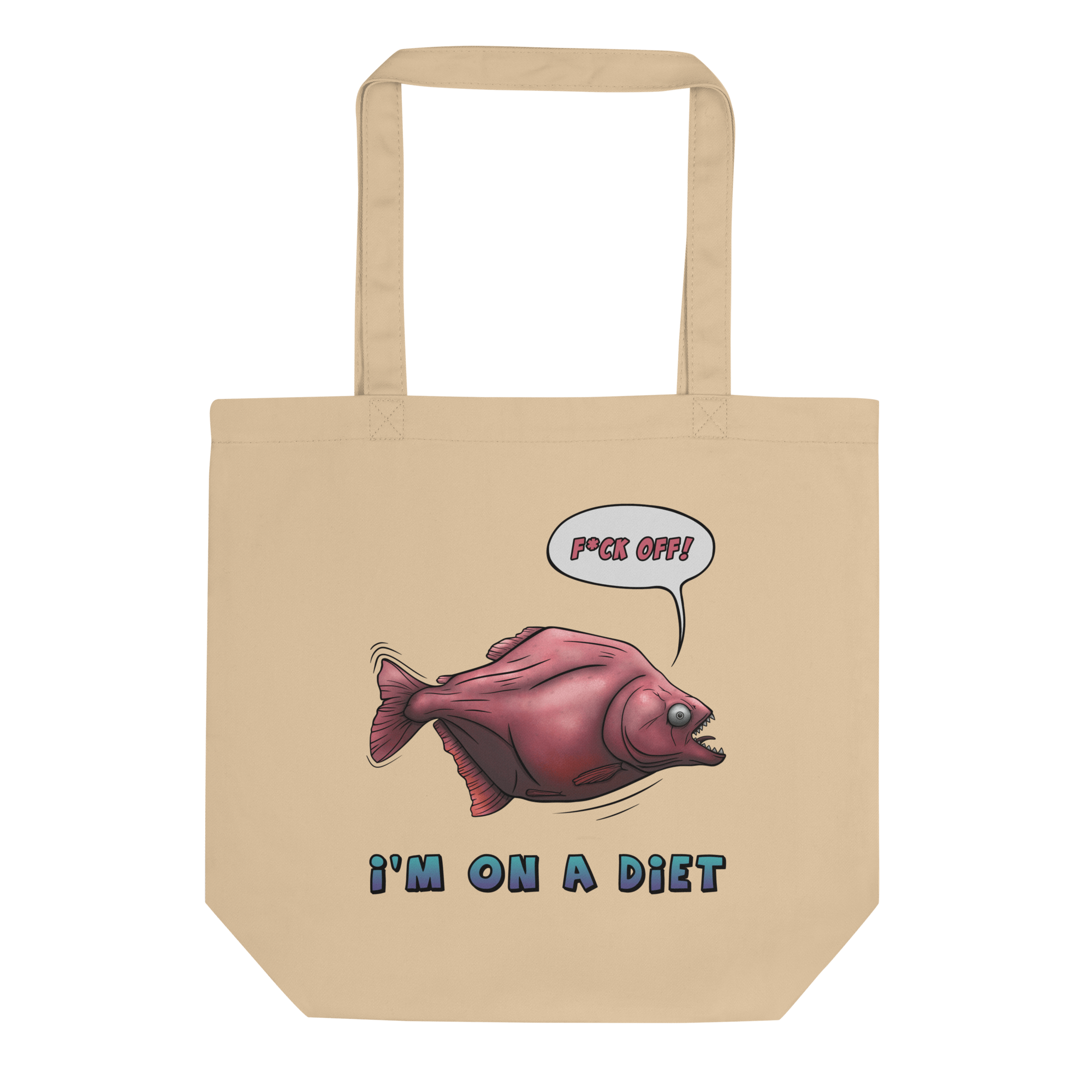 I'm on a diet tote bag natural