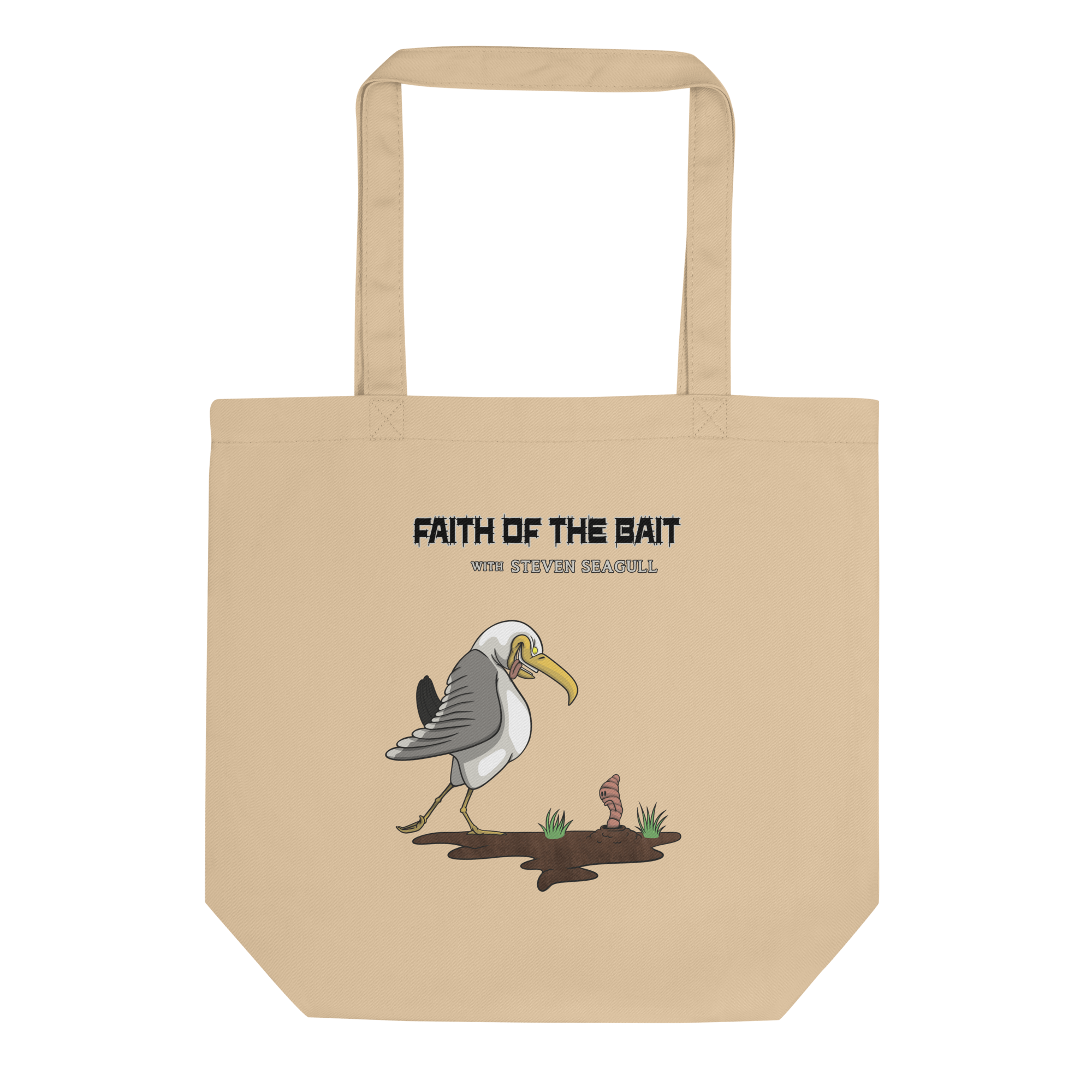 Faith of the bait natural tote bag