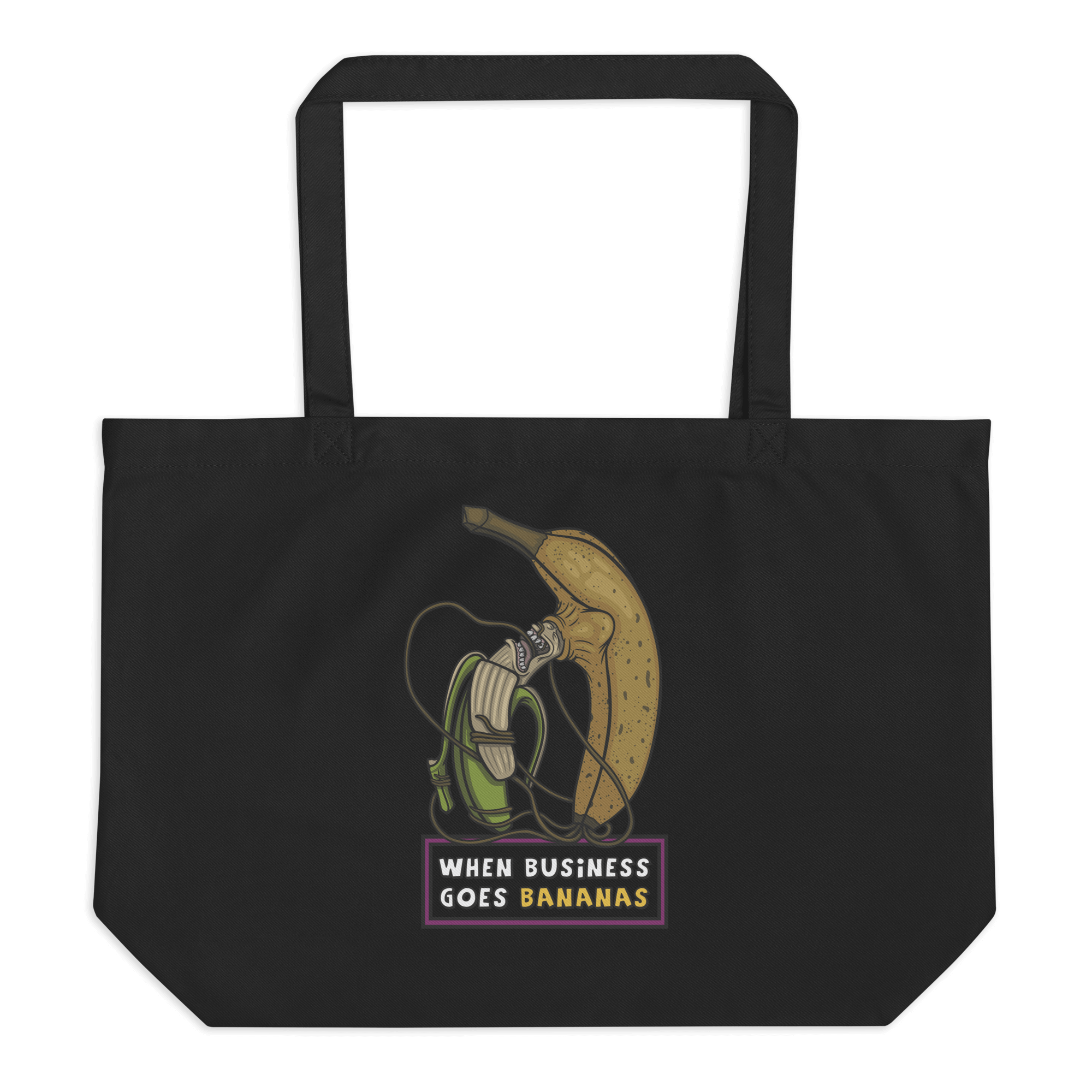 When business goes bananas tote bag black