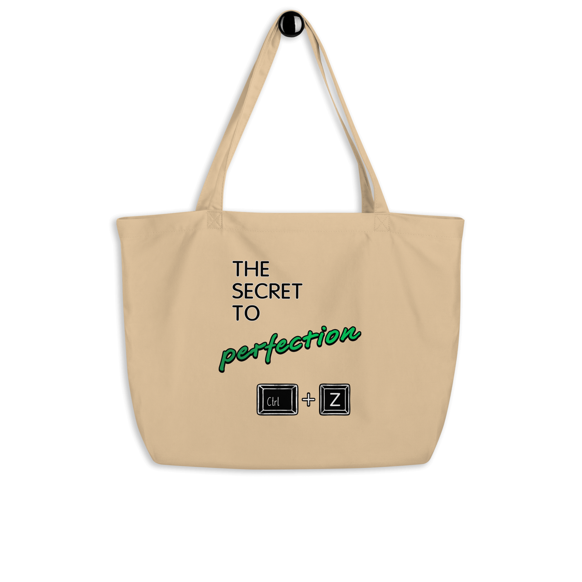 Ctrl + Z computer keyboard shortcut tote bag natural