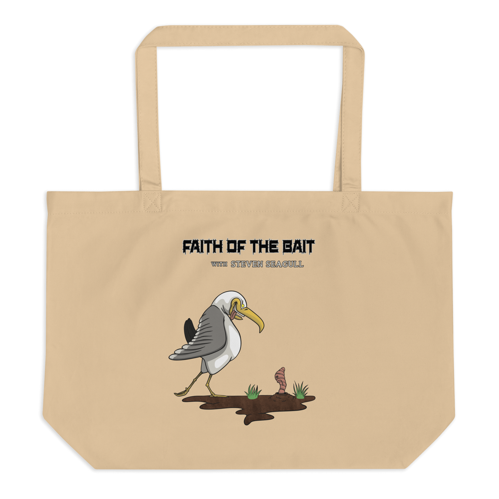 Faith of the bait natural tote bag