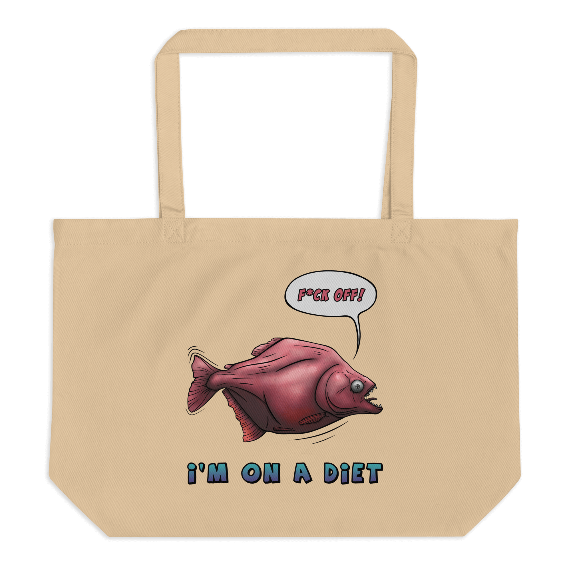 I'm on a diet tote bag natural