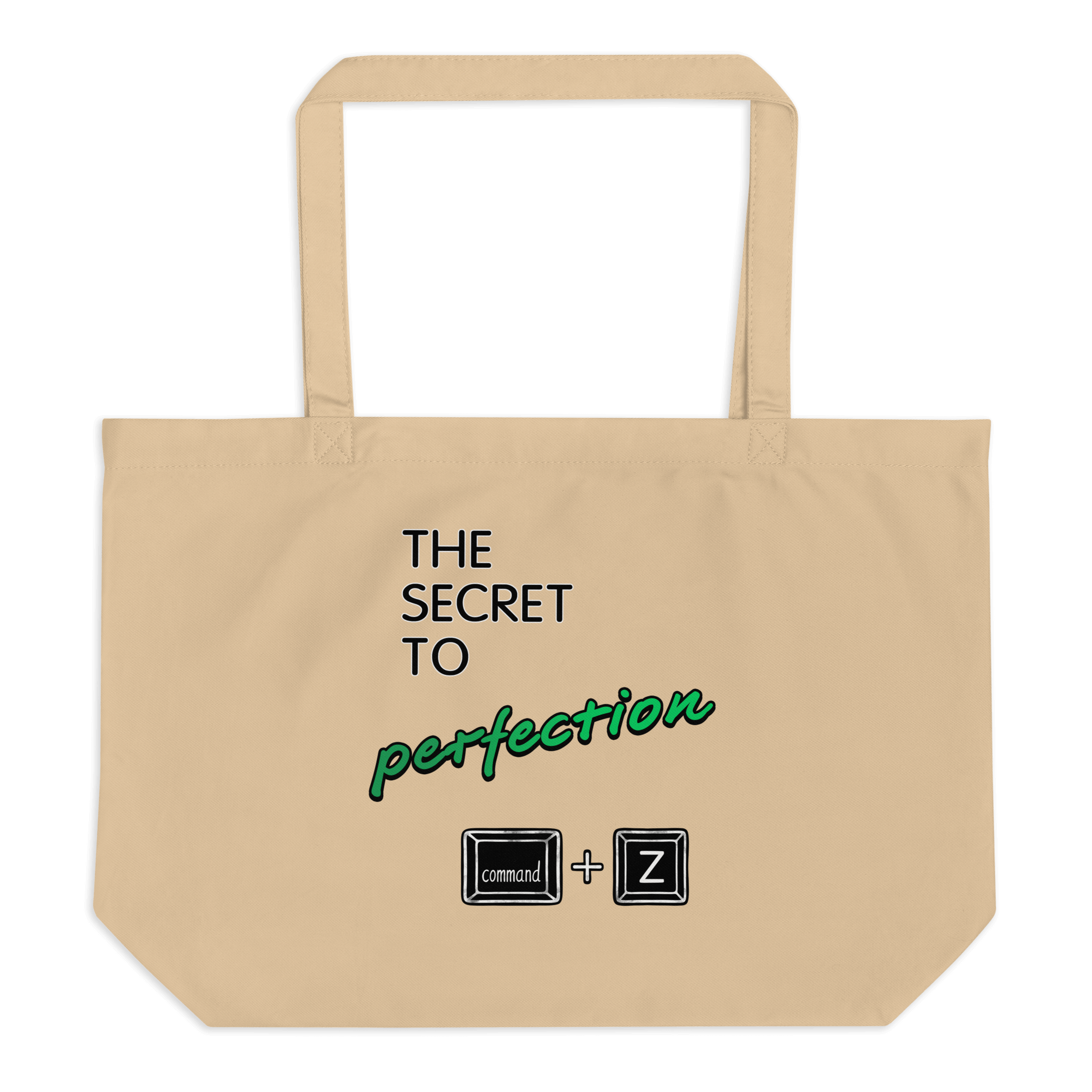 natural tote bag with the secret to perfection