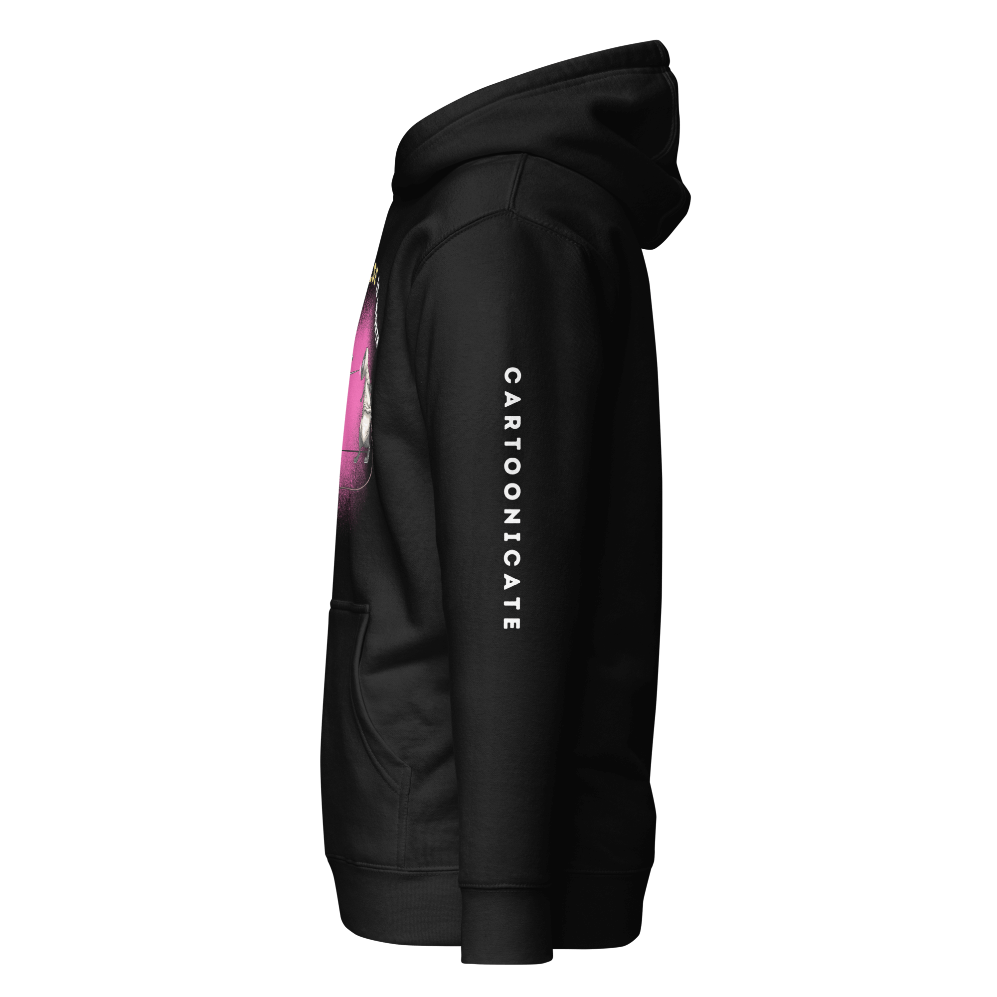 Cartoonicate black hoodie