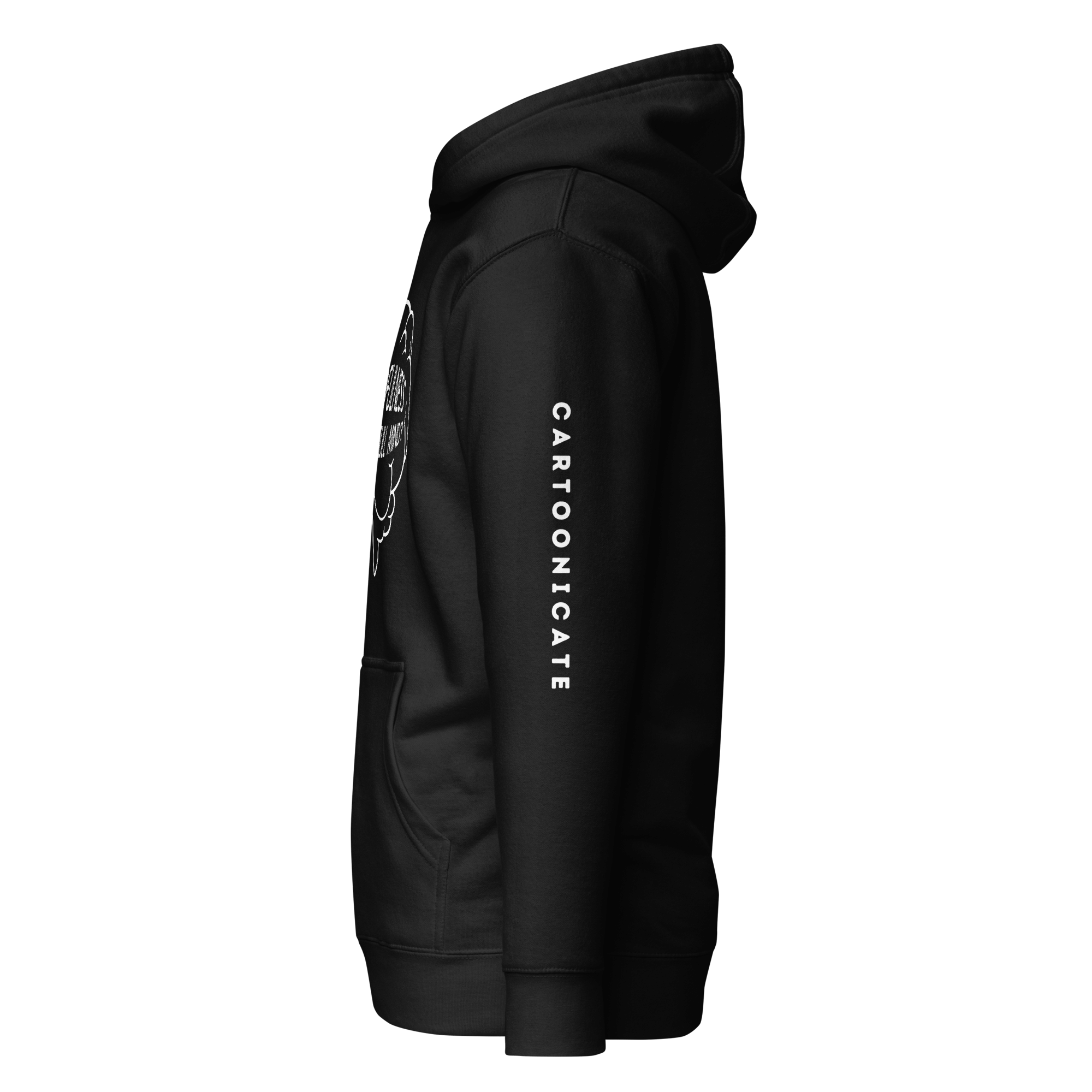 Cartoonicate black hoodie