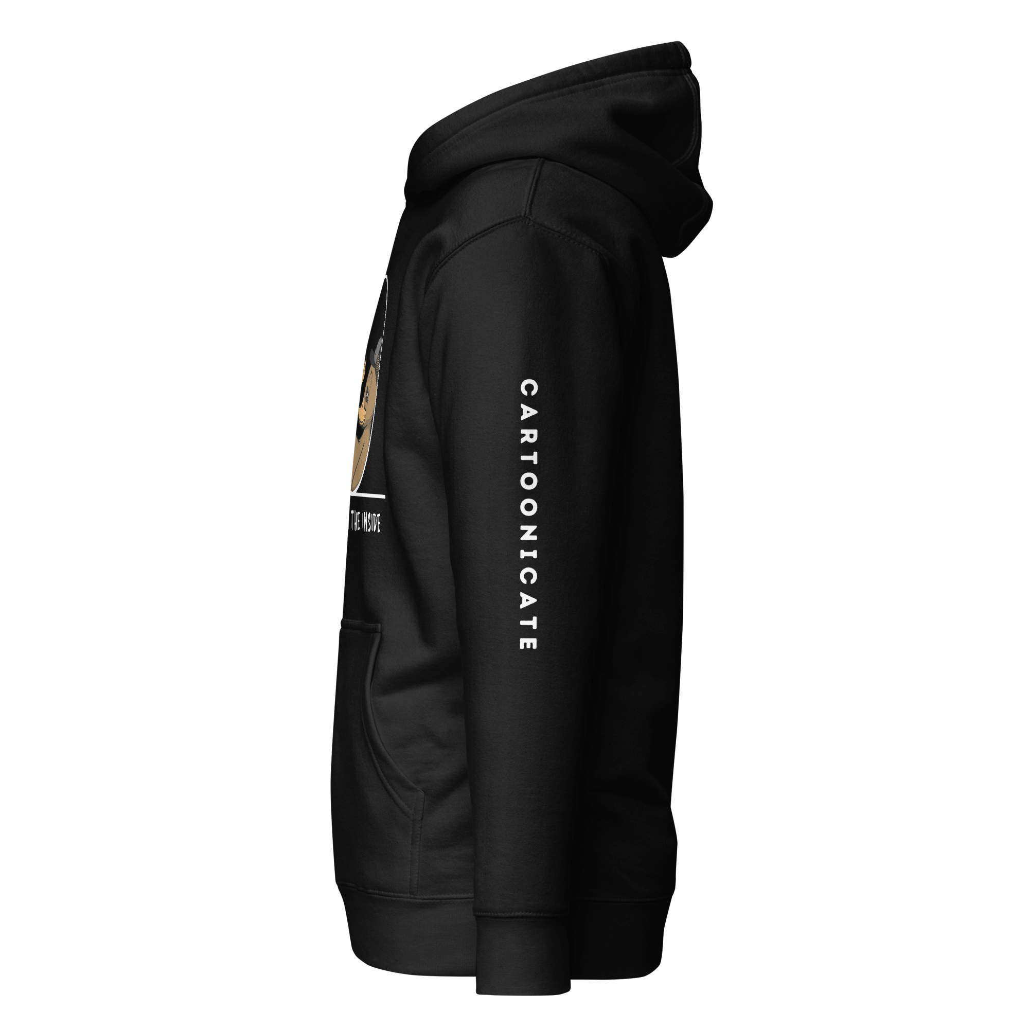 Cartoonicate black hoodie