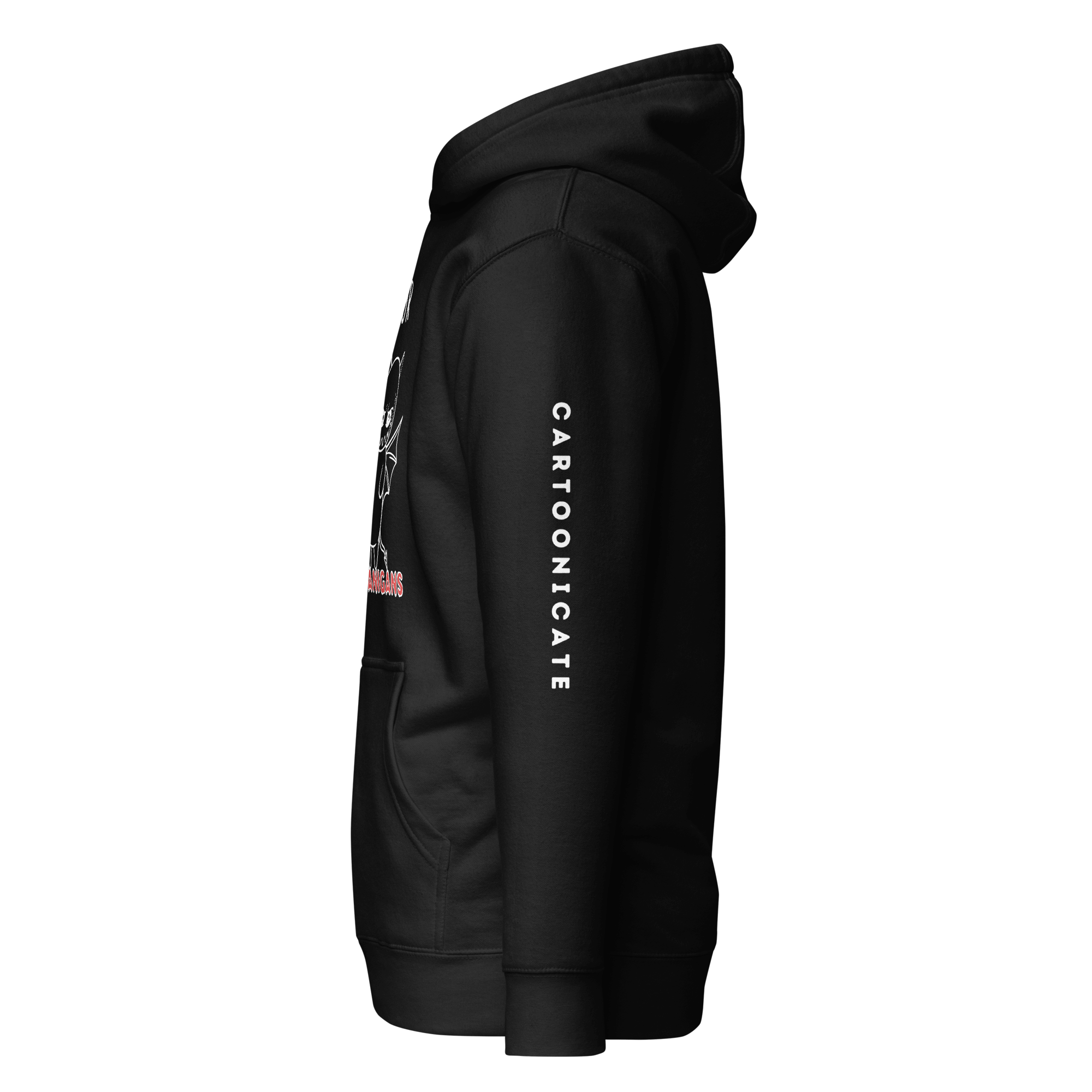 Cartoonicate black hoodie