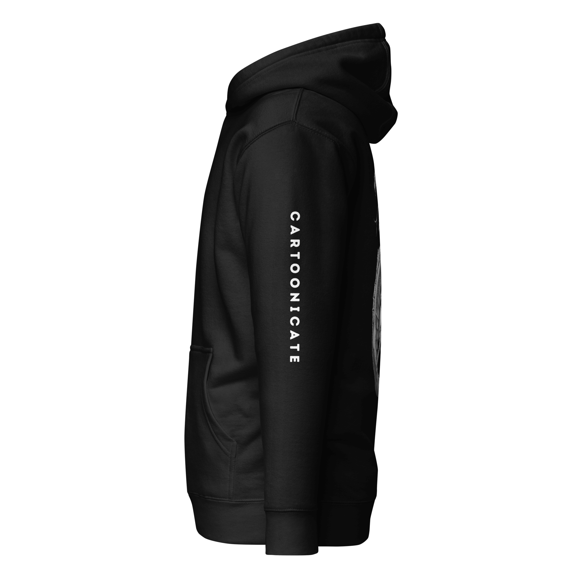 Cartoonicate black hoodie