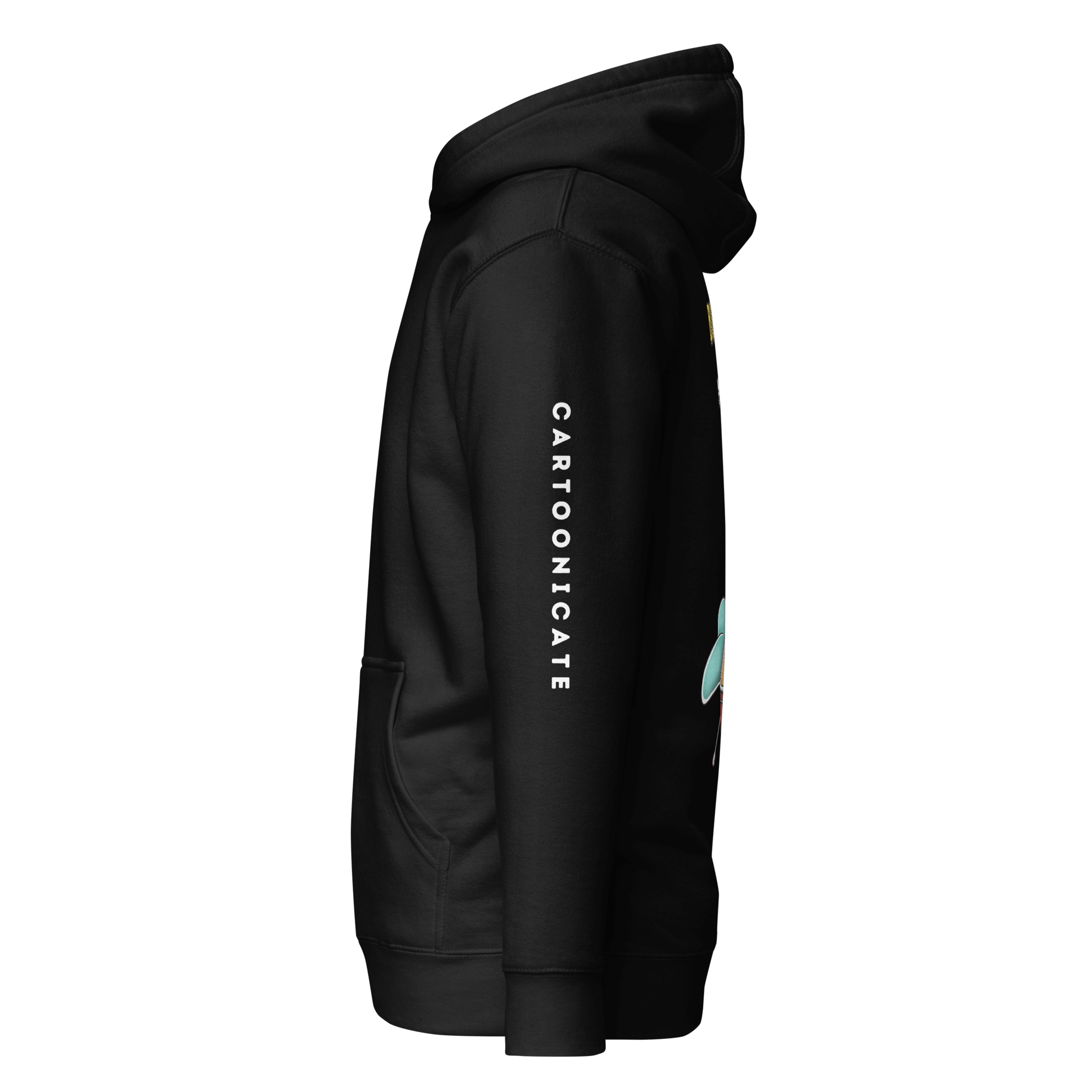 Cartoonicate black hoodie