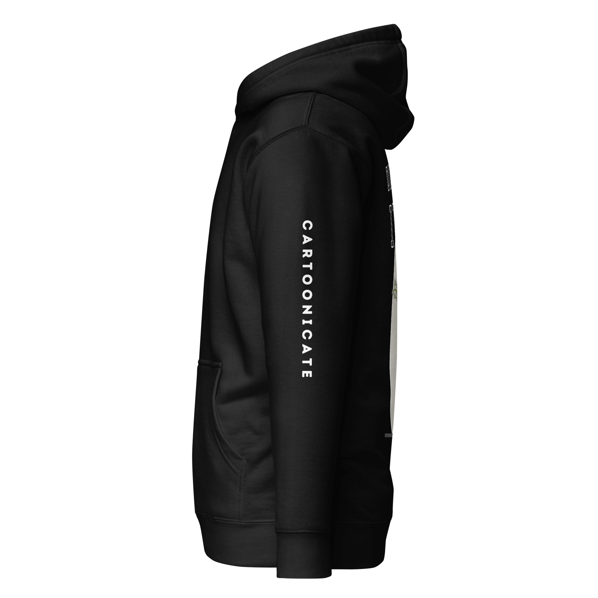 Cartoonicate black hoodie