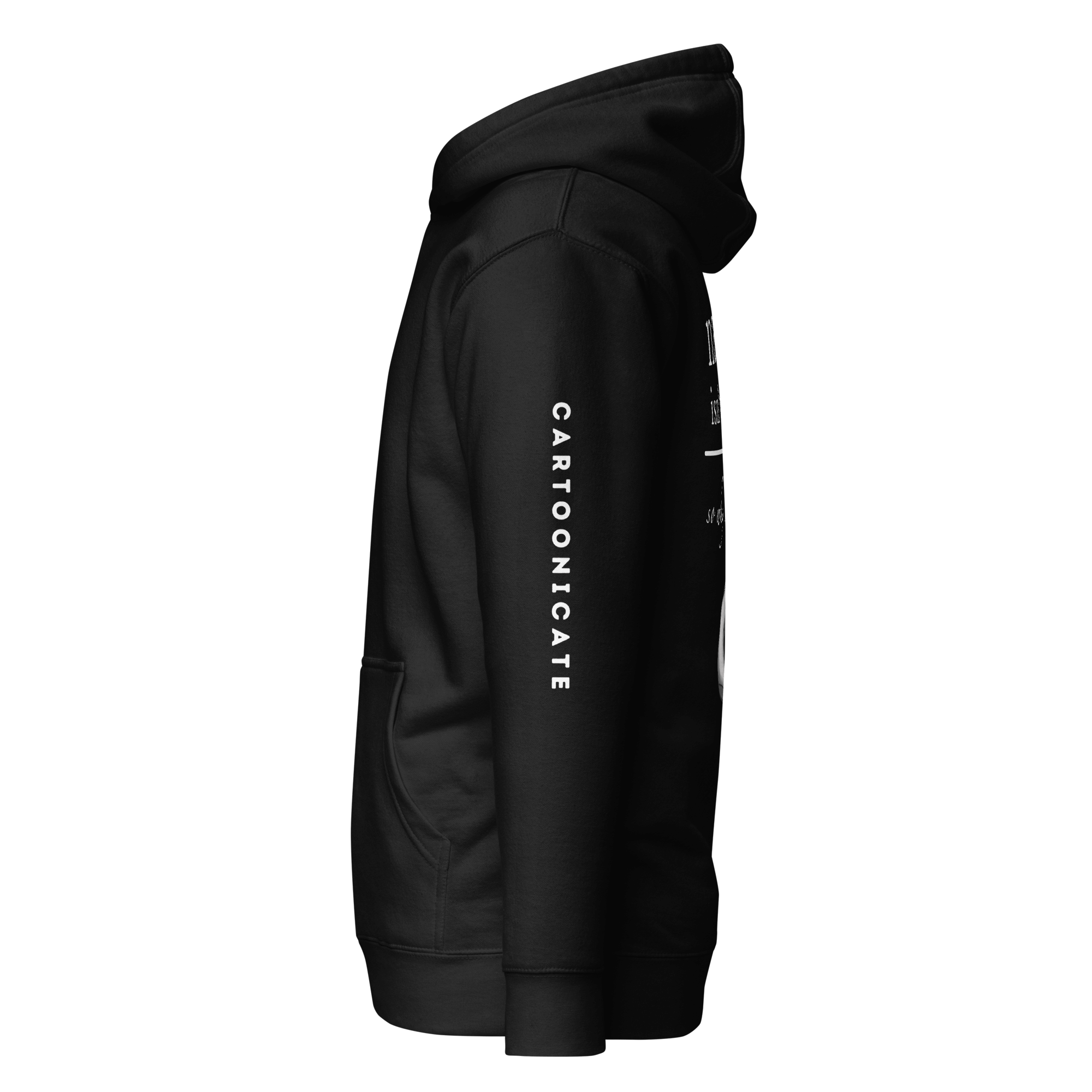 Cartoonicate black hoodie