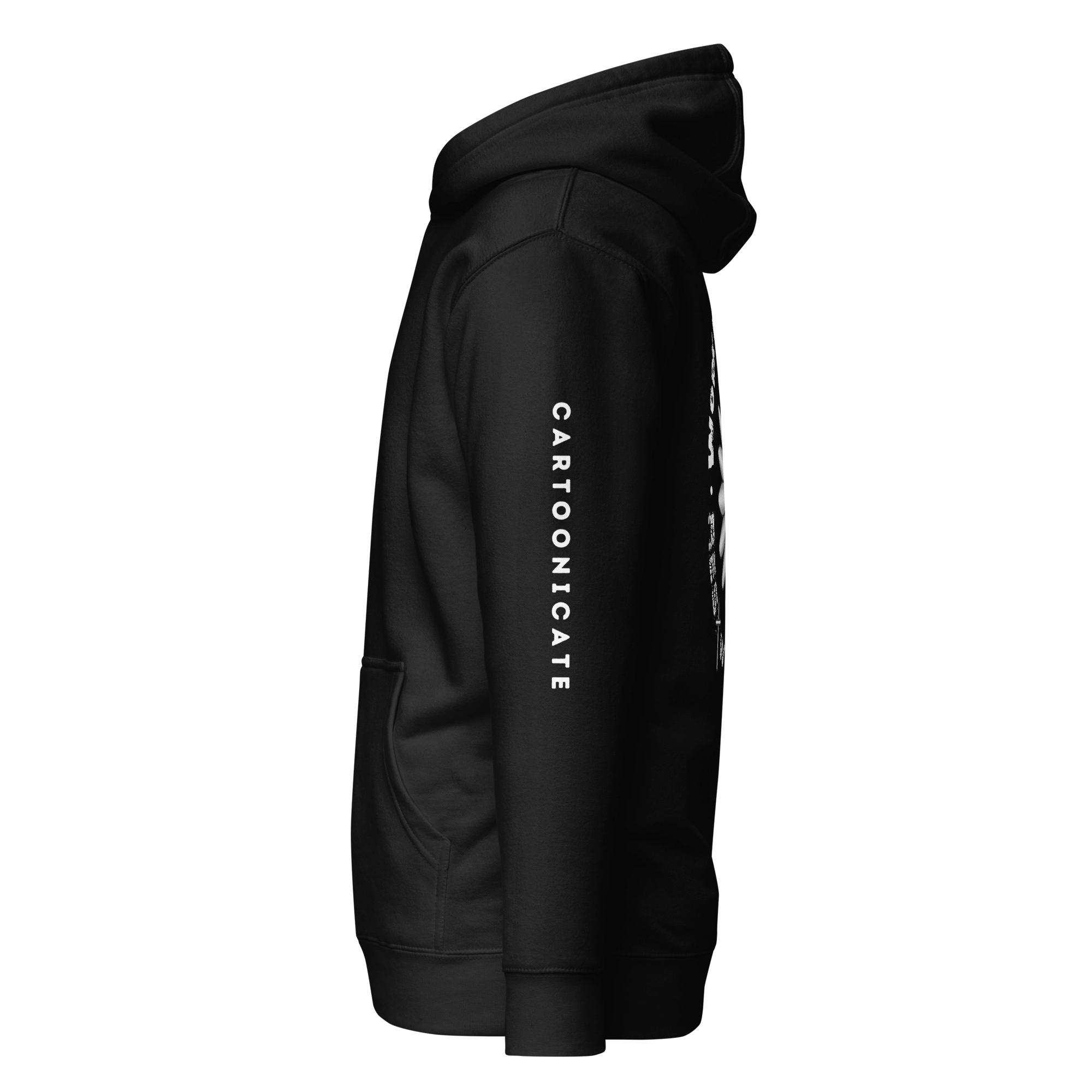 Cartoonicate black hoodie