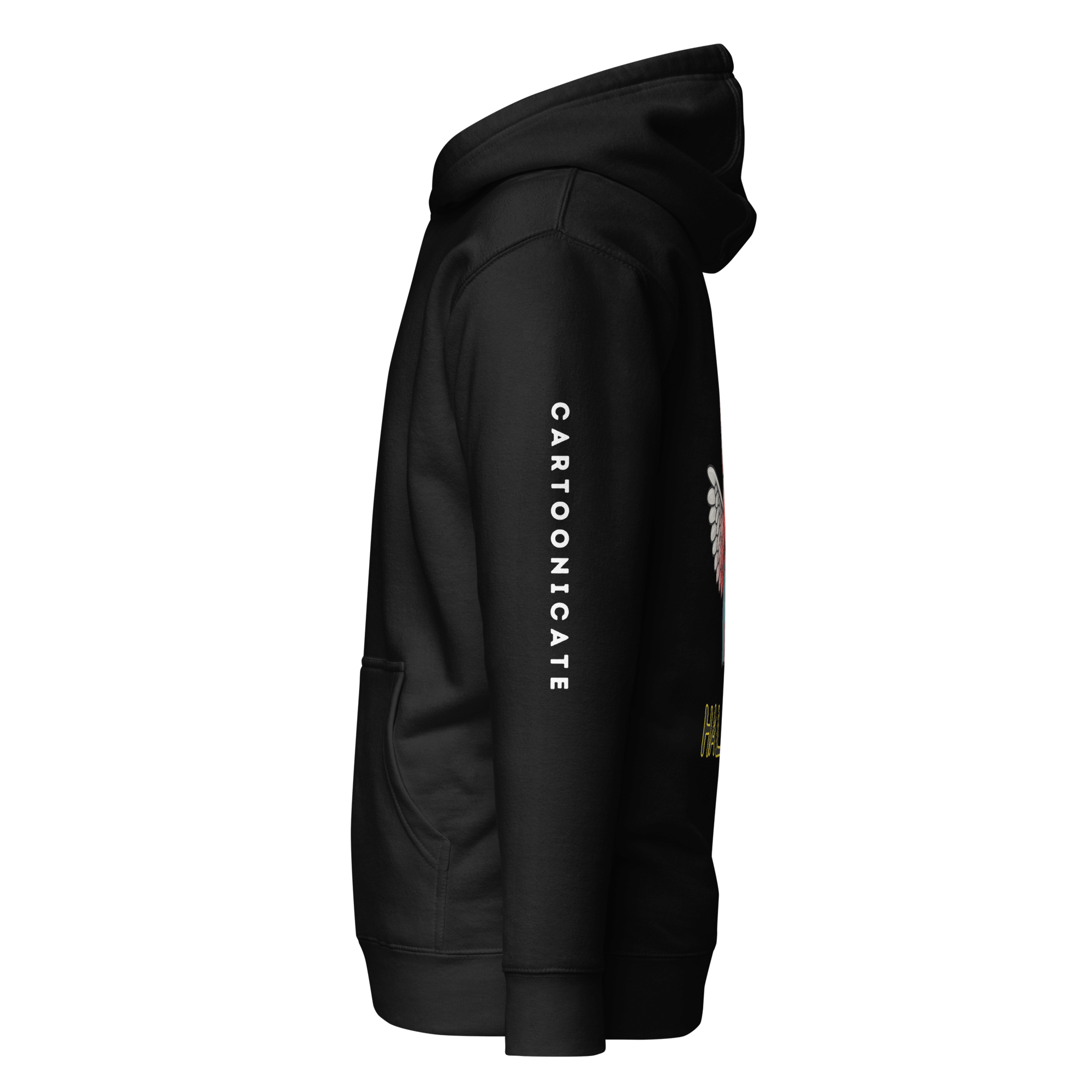 Cartoonicate black hoodie