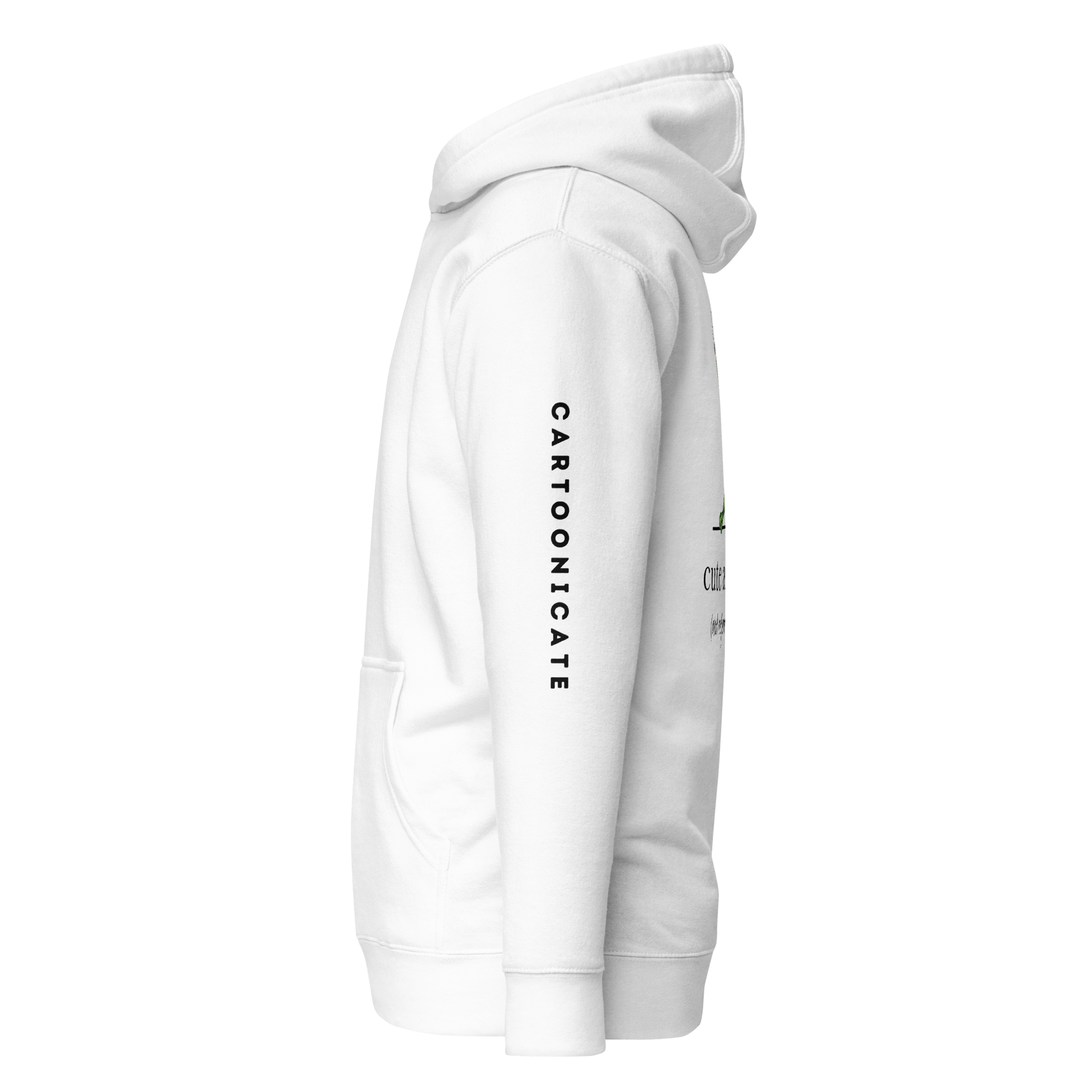 Cartoonicate white hoodie