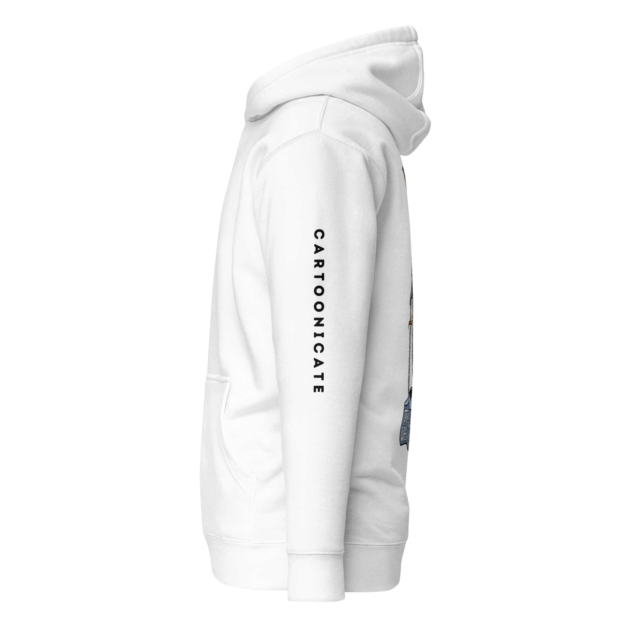 Cartoonicate white hoodie