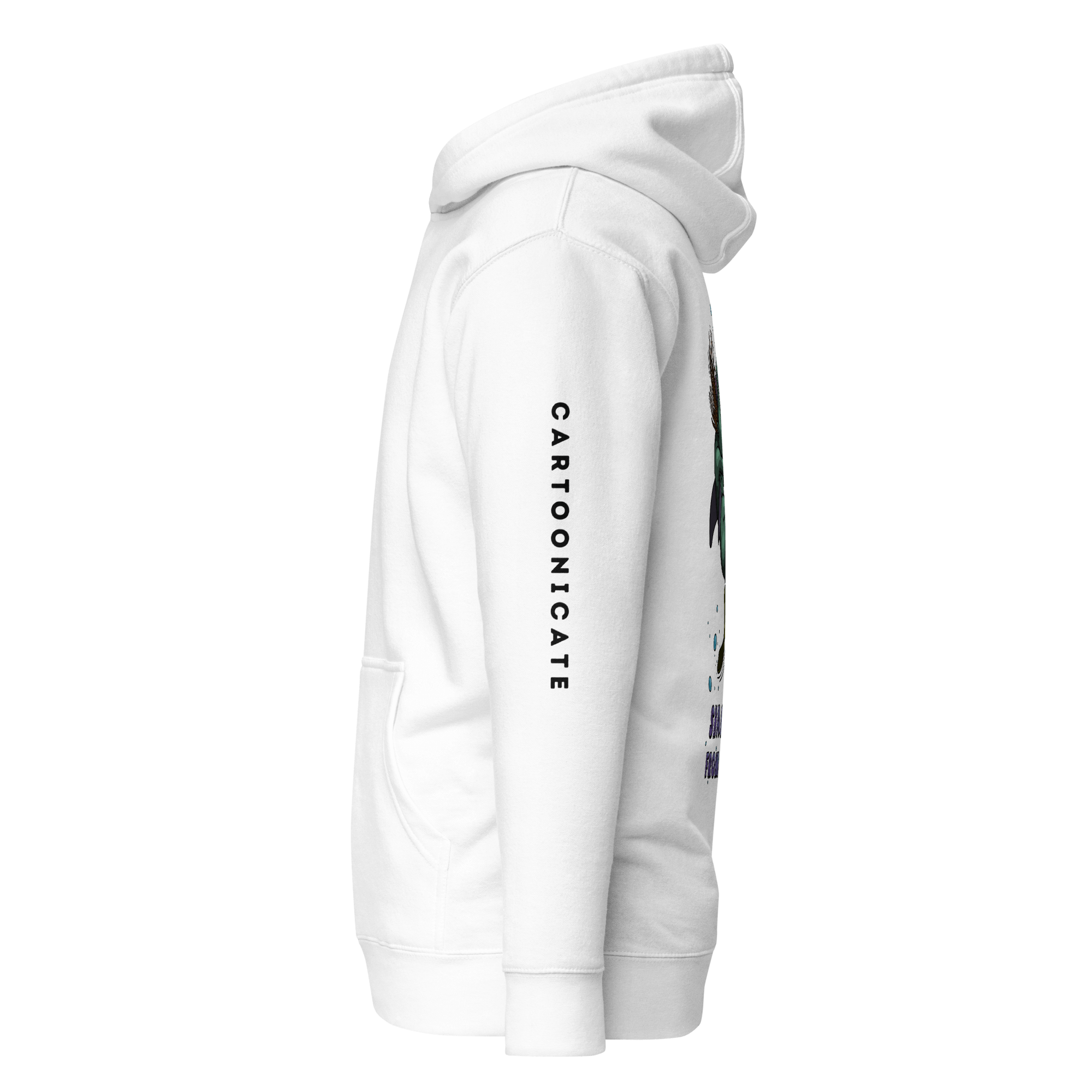 Cartoonicate white hoodie