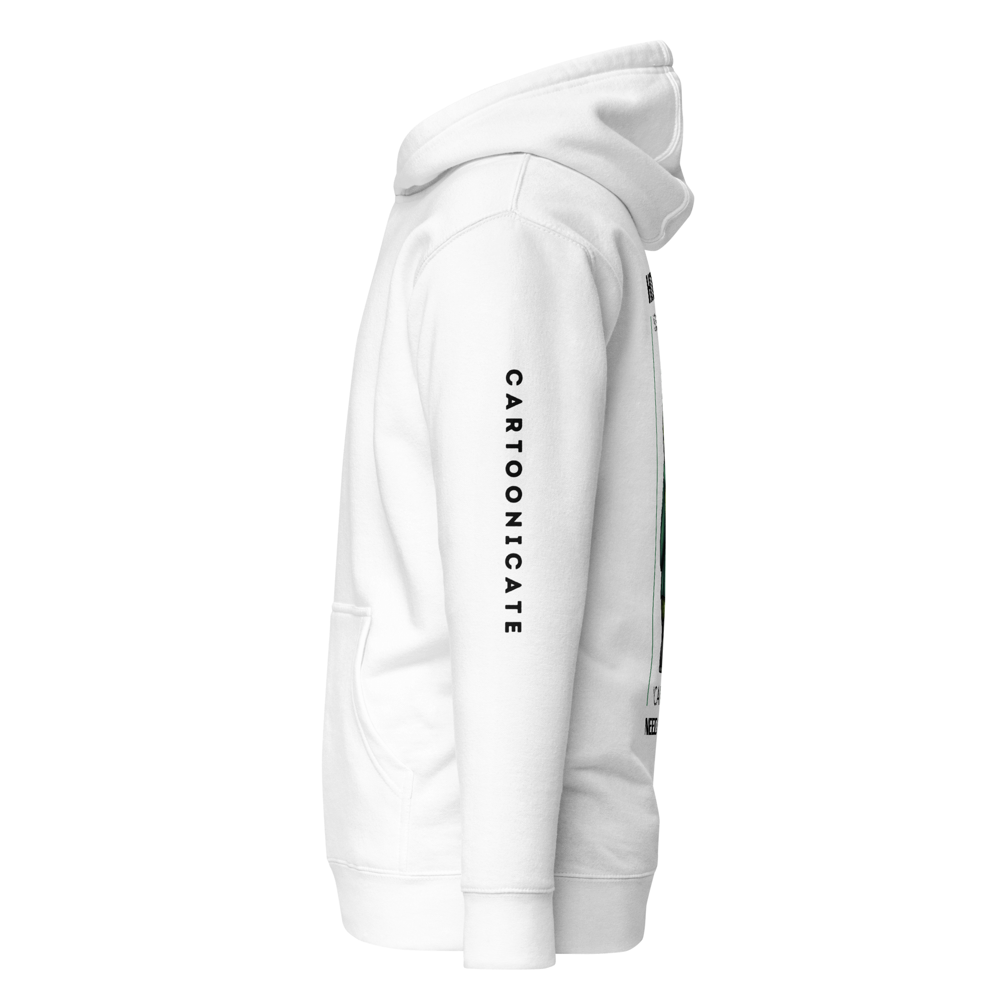 Cartoonicate hoodie white