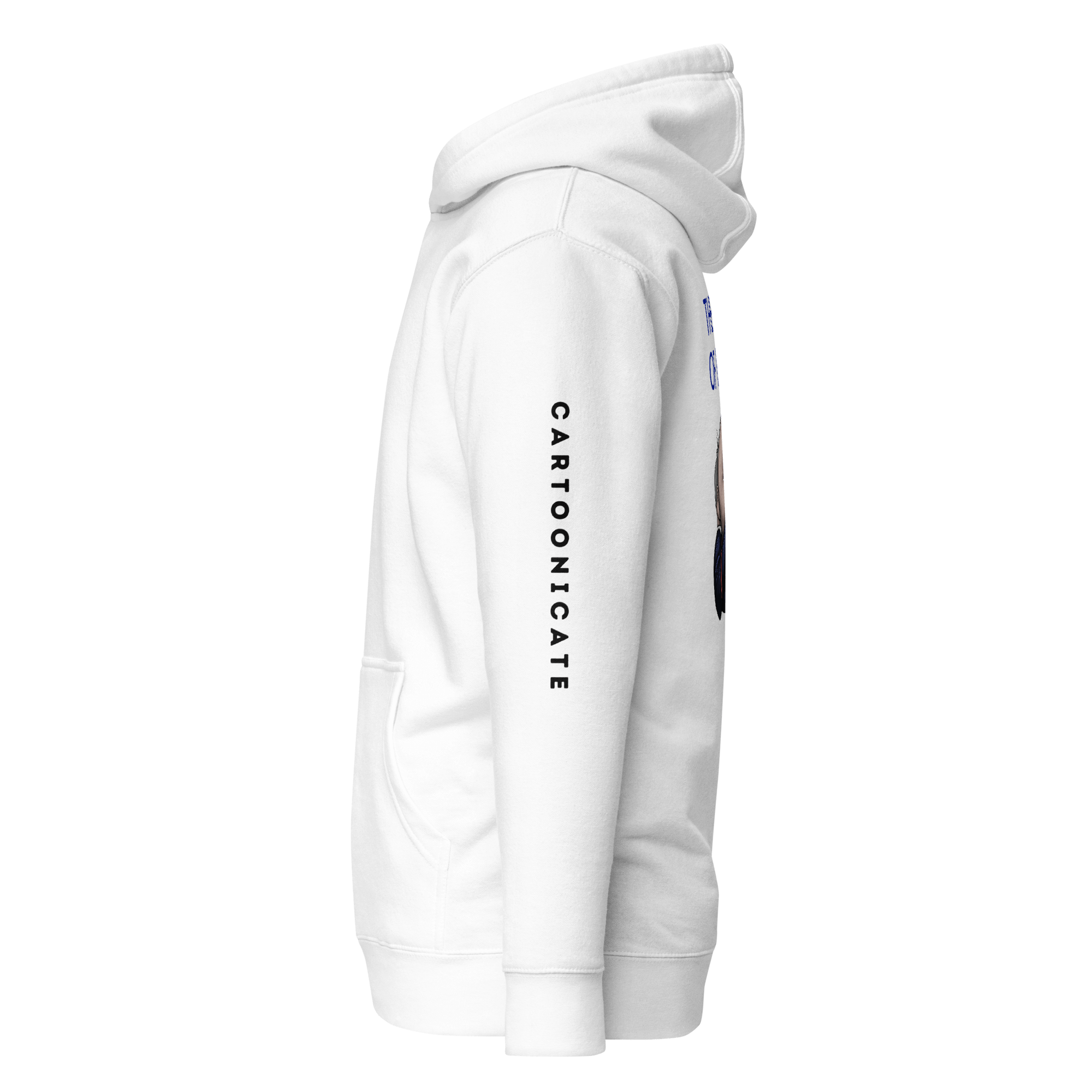 Cartoonicate hoodie white