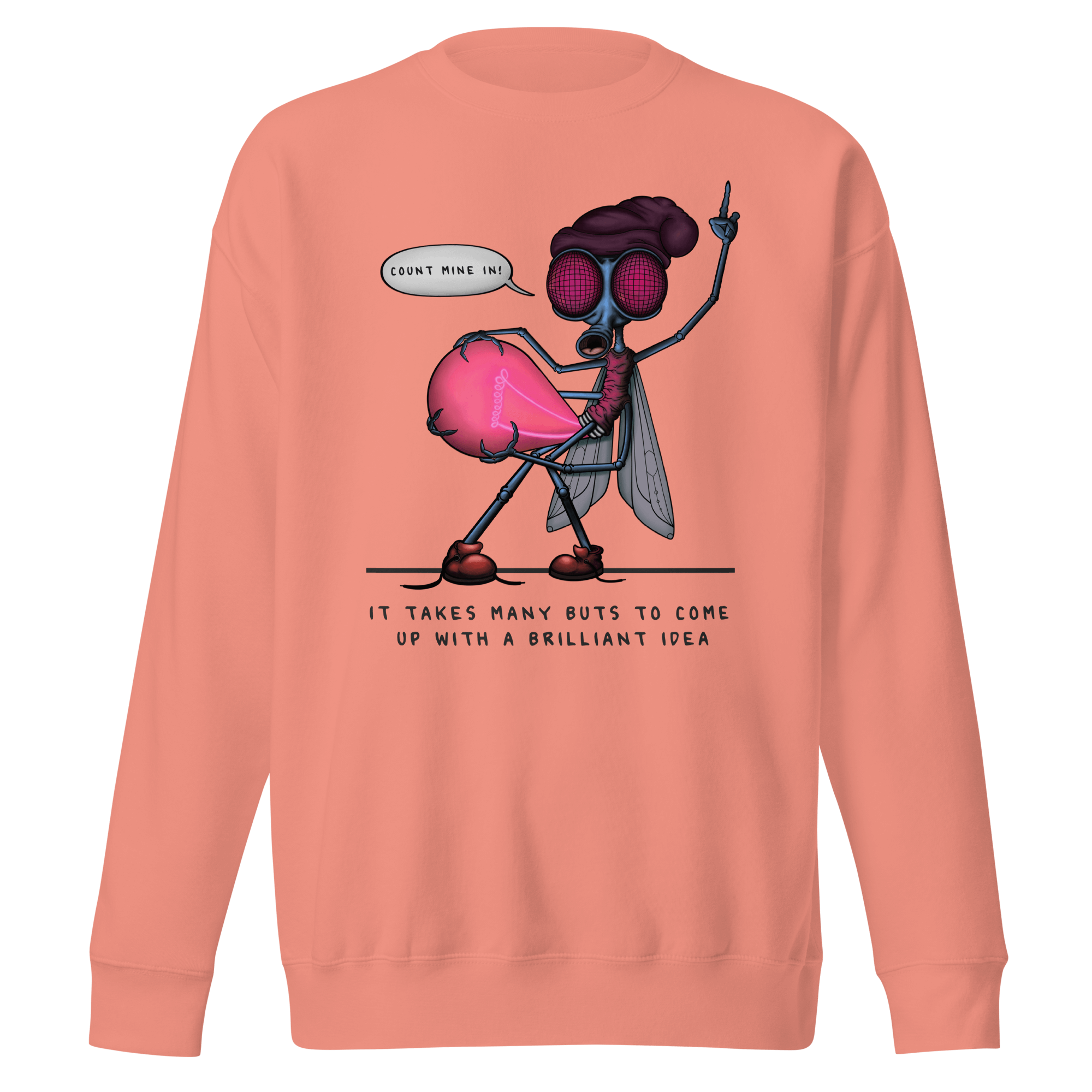 Cool firefly cartoon pink sweater