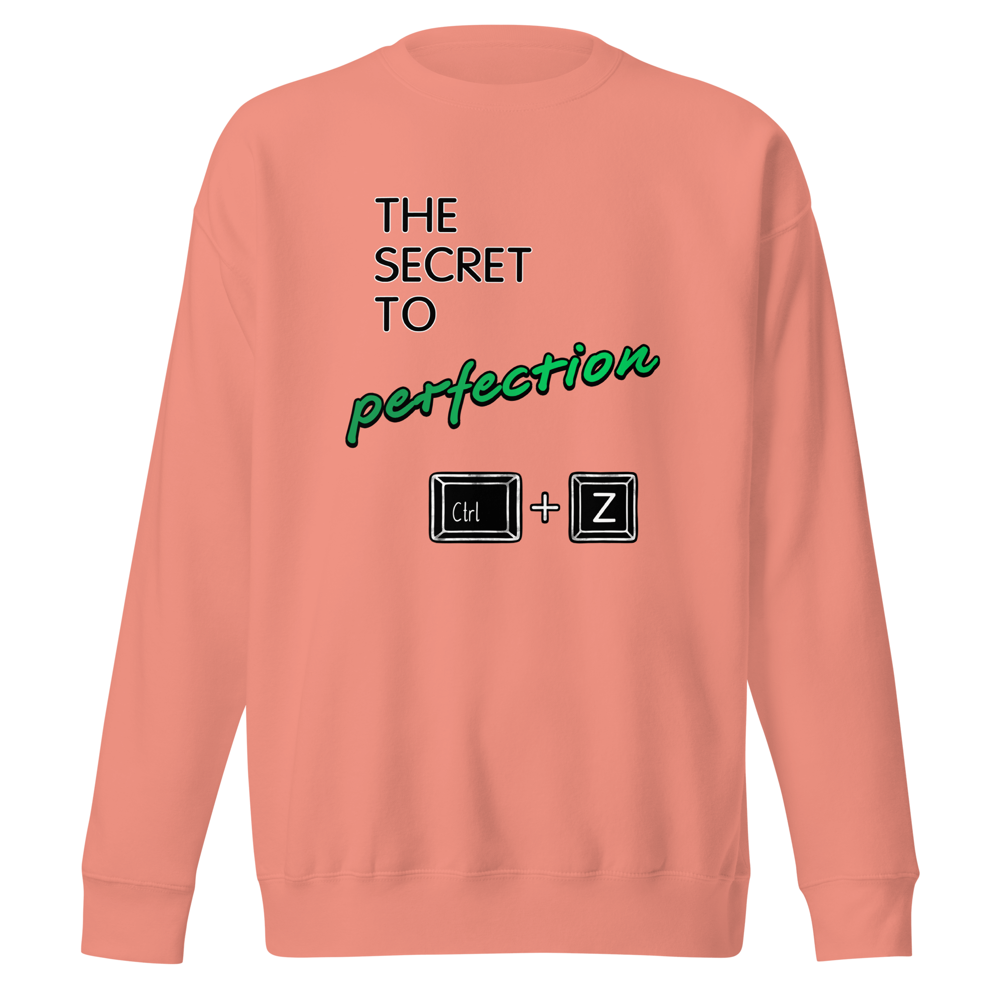 ctrl + Z PC keyboard shortcut pink sweater