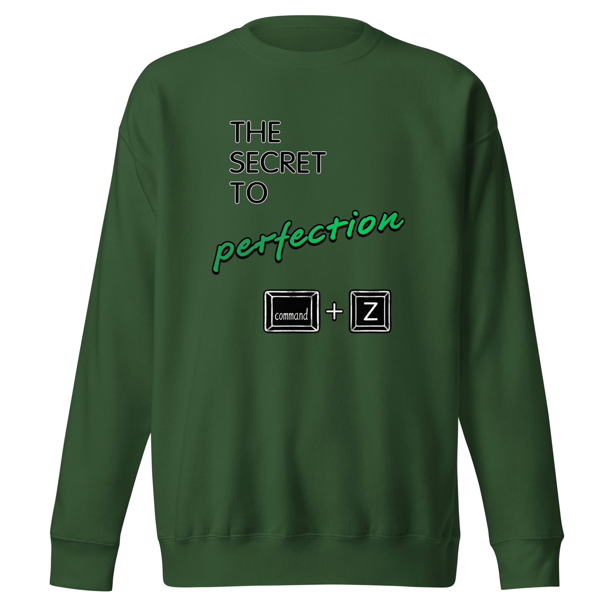 the secret to perfection green sweater