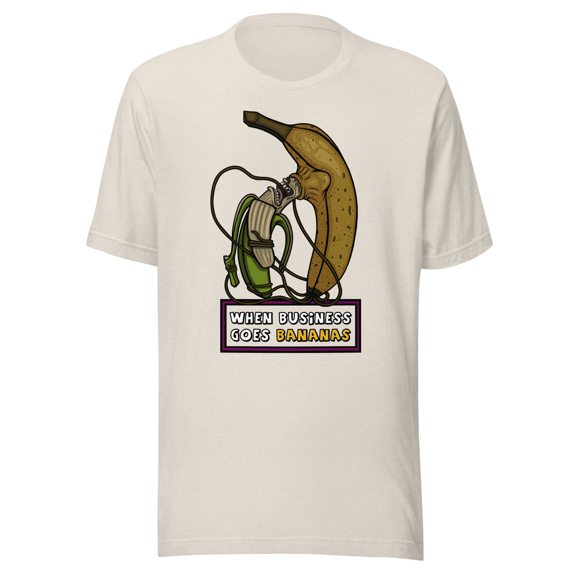 Cool banana business cream t-shirt