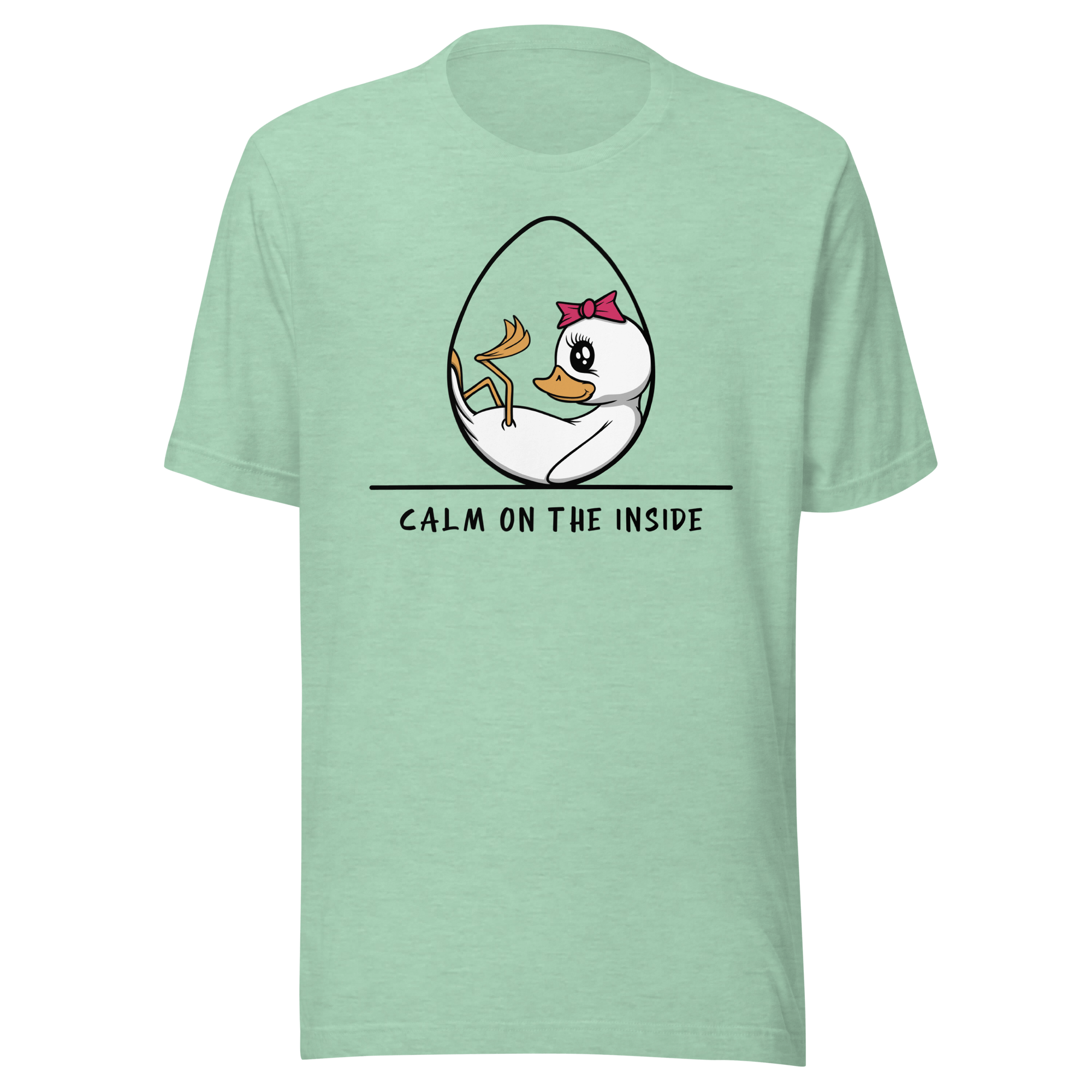 mint tee with cute baby duckling in an egg