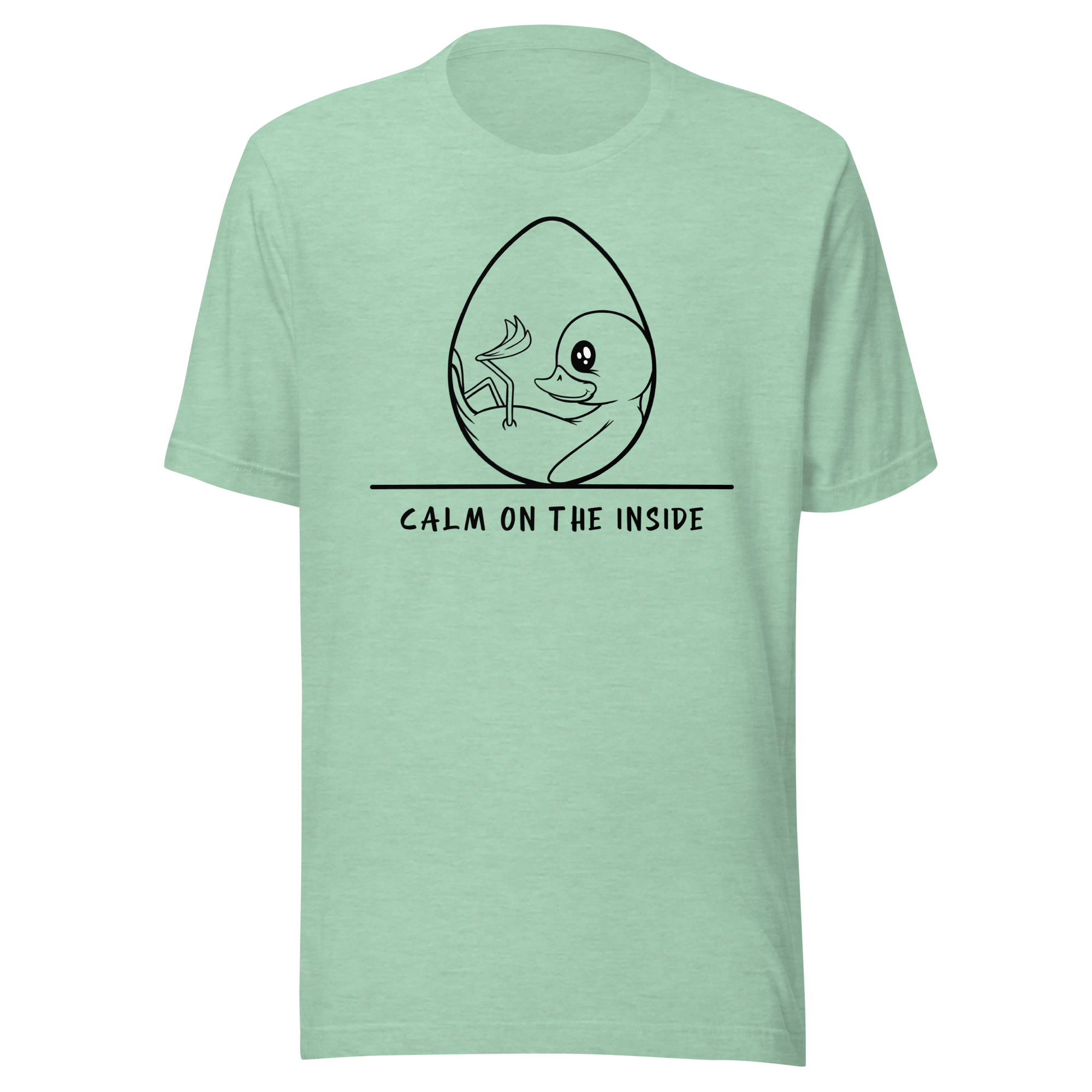 mint tee with cute baby duckling in an egg