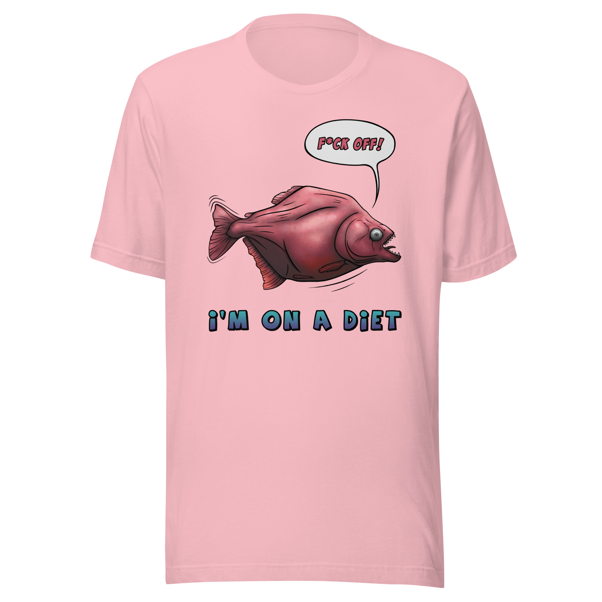 I'm on a diet pink t-shirt