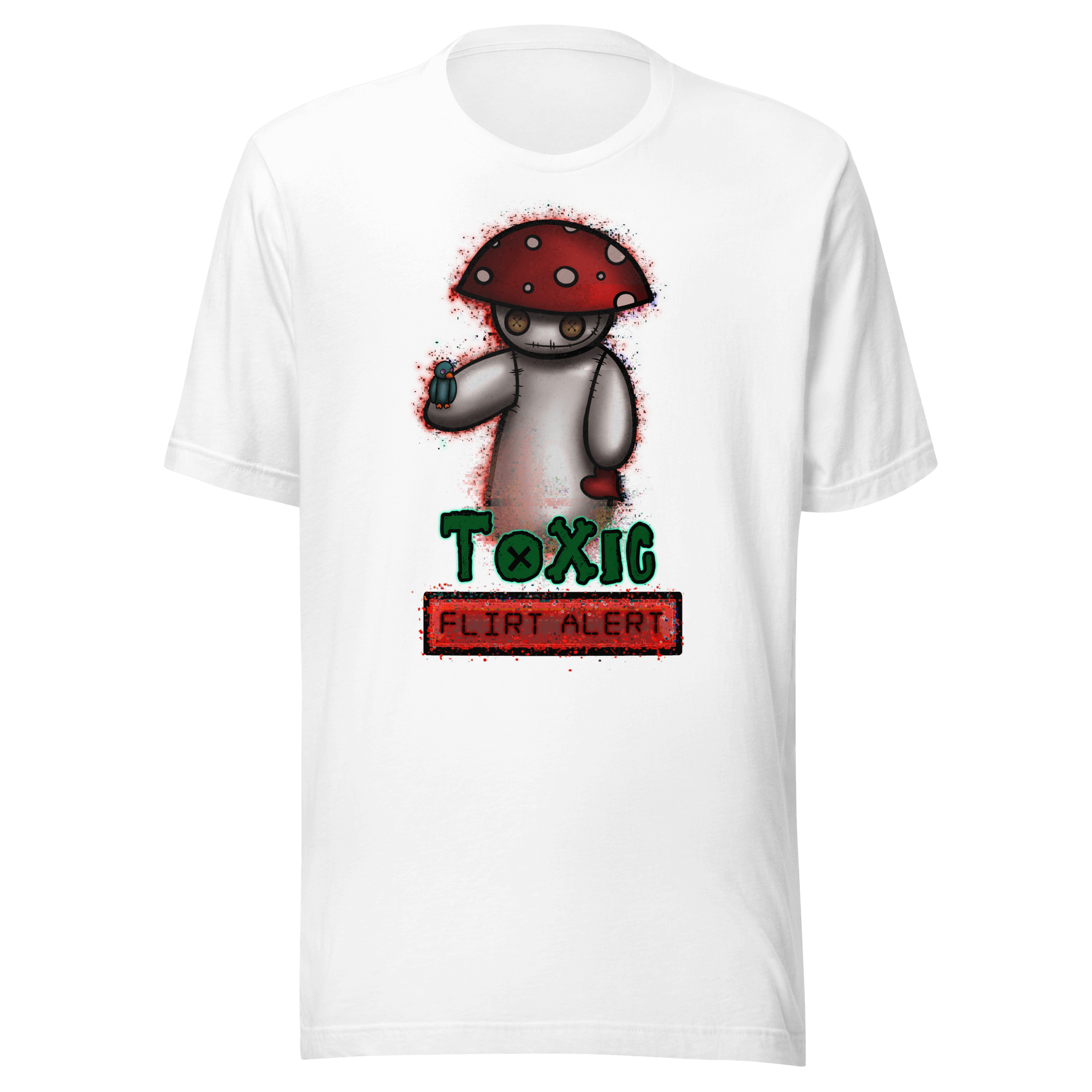 Poison fly agaric mushroom white t-shirt