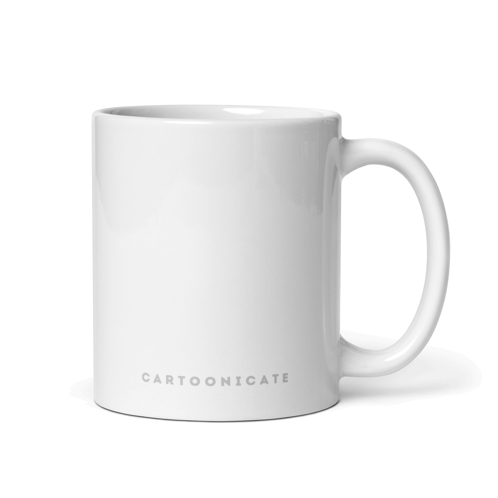 Cartoonicate white mug