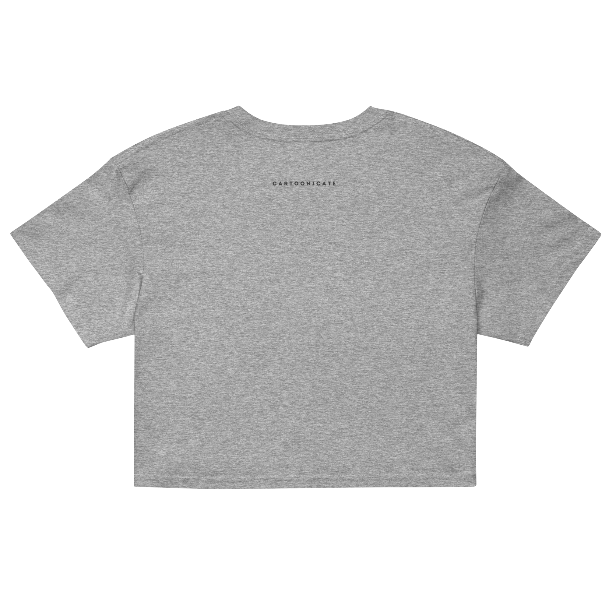 Cartoonicate Women’s Crop Top grey